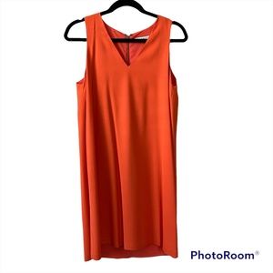 Alice + Olivia Orange Silk Tank Dress, Size 6